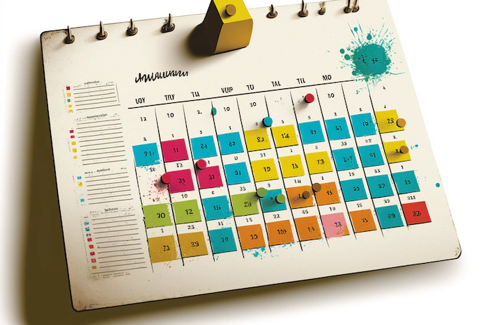 Board calendar Board calendar