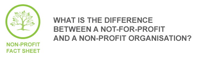 Non profit vs not for profit